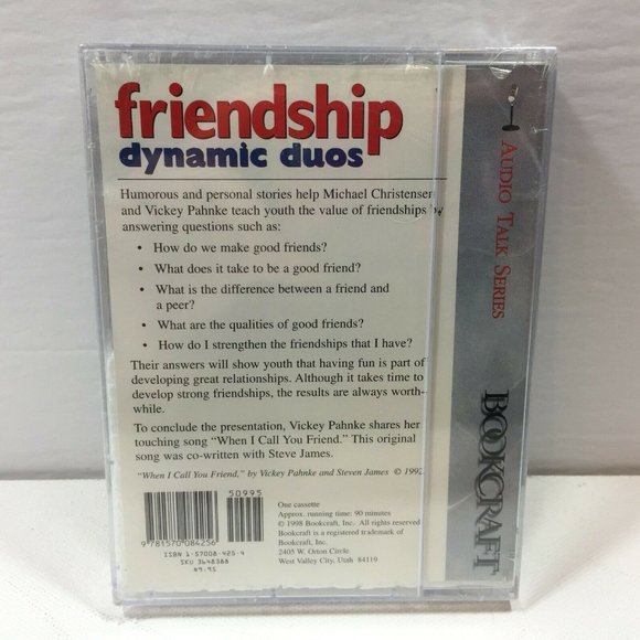 Bookcraft Audio Talk Series Friendship Dynamic Duos Cassette Pahnke Christensen - Picture 2 of 2